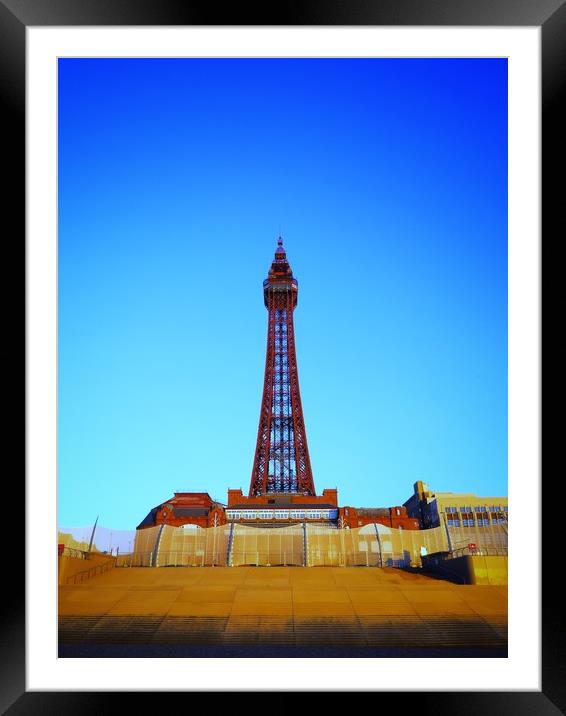 Blackpool Tower         Framed Mounted Print by Victor Burnside