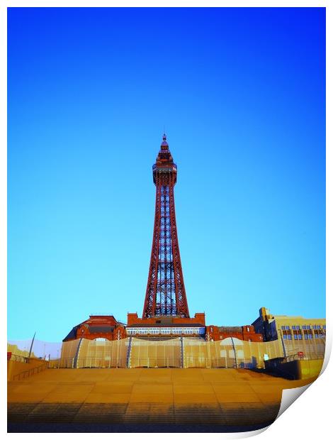 Blackpool Tower         Print by Victor Burnside