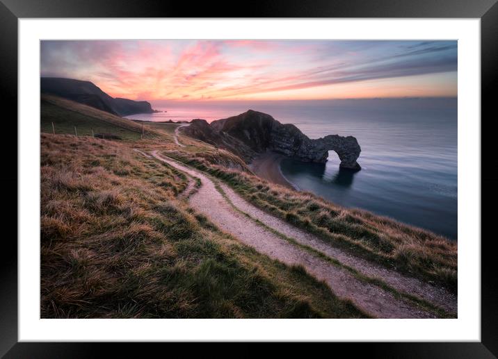 All the Way to Durdle Door Framed Mounted Print by Chris Frost