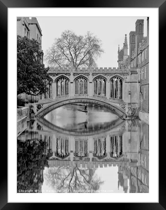 Lazy days in Cambridge Framed Mounted Print by Nick Wardekker