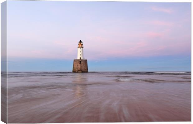 Lighthouse Sunset Canvas Print by Grant Glendinning