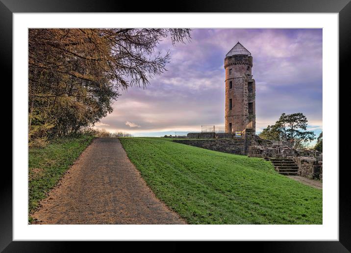 Eglinton Castle Tower Framed Mounted Print by Valerie Paterson