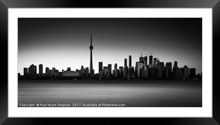 Toronto Framed Mounted Print by Paul Grant Simpson