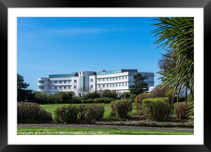 The Midland Hotel on the Morecambe Seafront Framed Mounted Print by Nick Jenkins