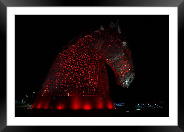 Kelpies (red) Framed Mounted Print by JC studios LRPS ARPS