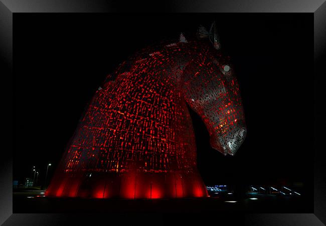 Kelpies (red) Framed Print by JC studios LRPS ARPS