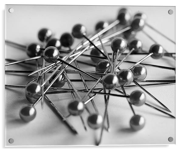 Tailor's Pins Acrylic by Martin Doheny