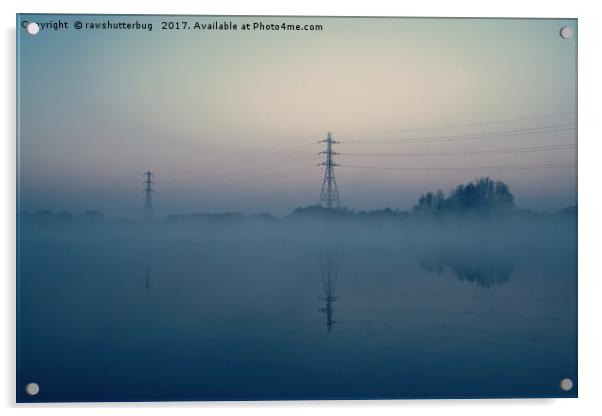 Foggy Morning At Chasewater Acrylic by rawshutterbug 