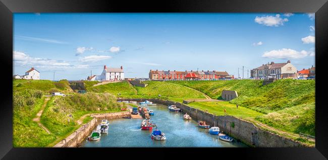 Seaton Sluice harbour view Framed Print by Naylor's Photography