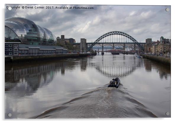 Tyne Bridges and the Sage Acrylic by Derek Corner