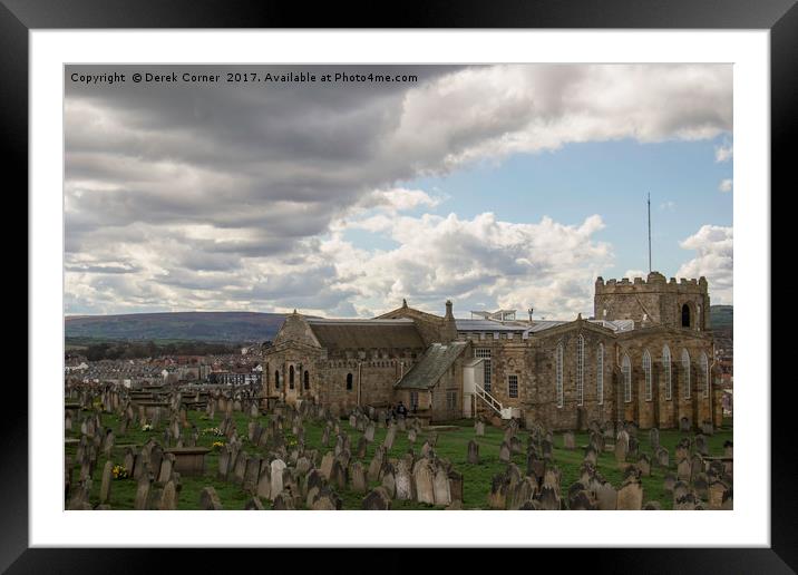 Clouds over the Church of St Mary the Virgin, Whit Framed Mounted Print by Derek Corner