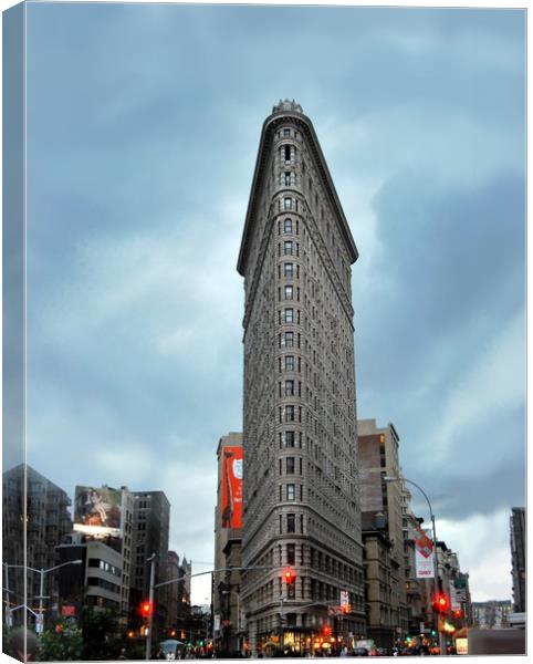 FlatIron Building in NYC Canvas Print by HQ Photo