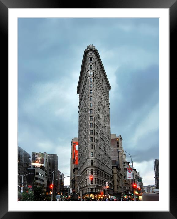 FlatIron Building in NYC Framed Mounted Print by HQ Photo