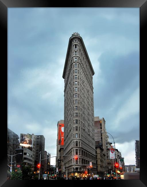 FlatIron Building in NYC Framed Print by HQ Photo