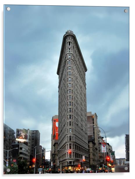 FlatIron Building in NYC Acrylic by HQ Photo