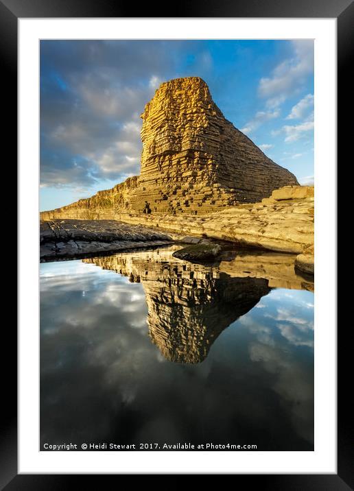 The Sphinx at Nash Point Framed Mounted Print by Heidi Stewart