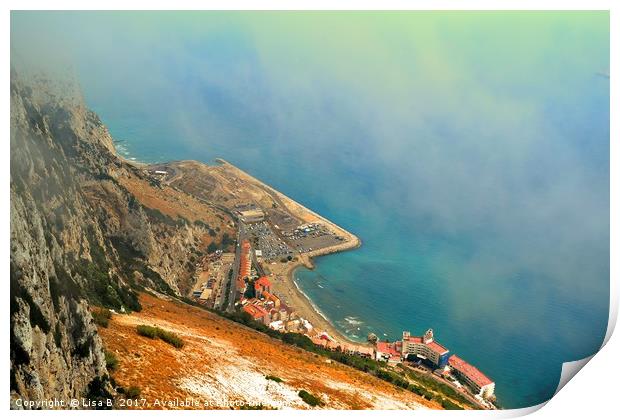 Gibraltar Print by Lisa PB