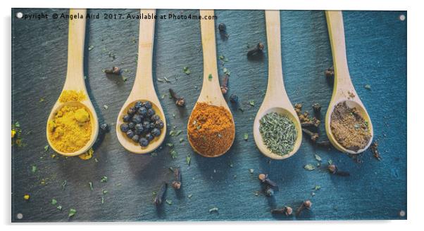 Mixed Spices. Acrylic by Angela Aird
