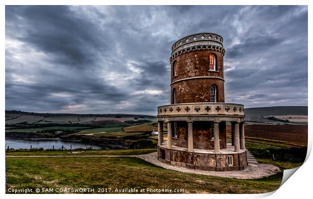 Clavell Tower view Print by sam COATSWORTH