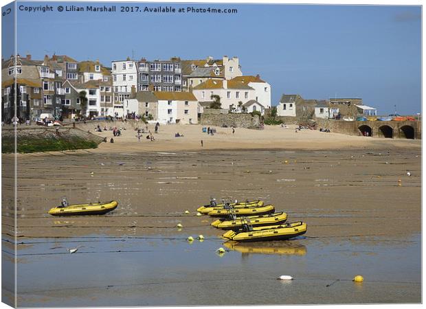 St Ives, Cornwall Canvas Print by Lilian Marshall