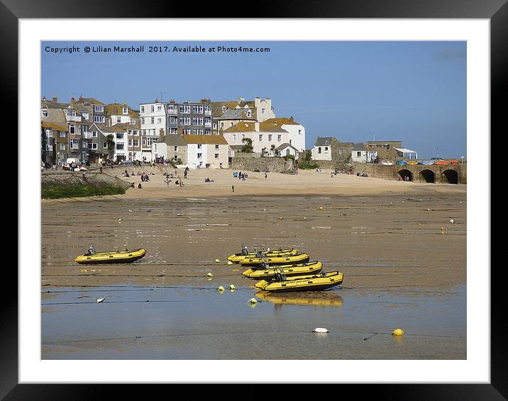 St Ives, Cornwall Framed Mounted Print by Lilian Marshall