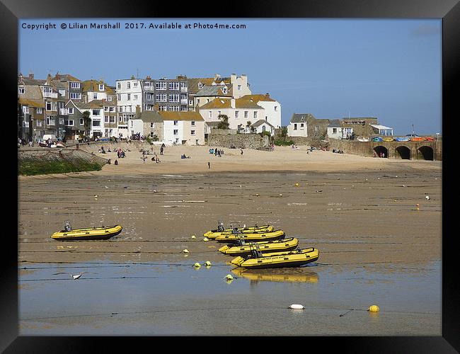 St Ives, Cornwall Framed Print by Lilian Marshall