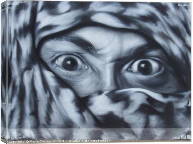 The Eye's Say A Lot Canvas Print by Marie Castagnoli