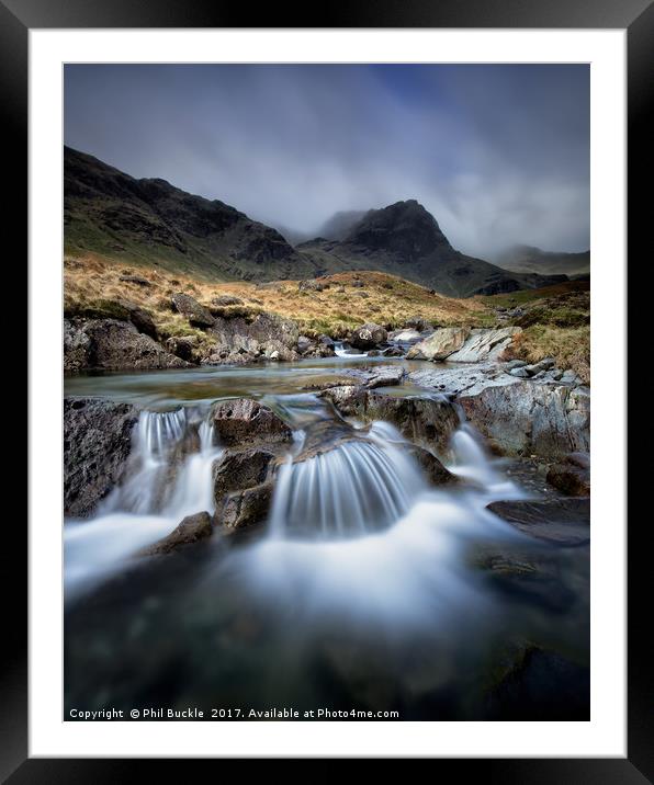 Deepdale Beck and Greenhow End Framed Mounted Print by Phil Buckle