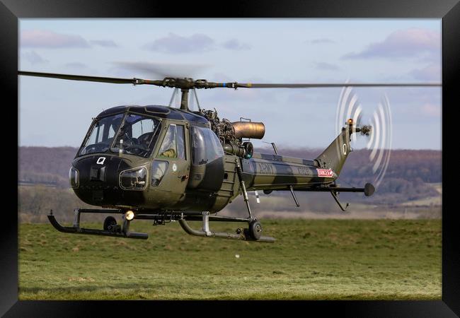 Westland Scout on Salisbury Plain Framed Print by Oxon Images