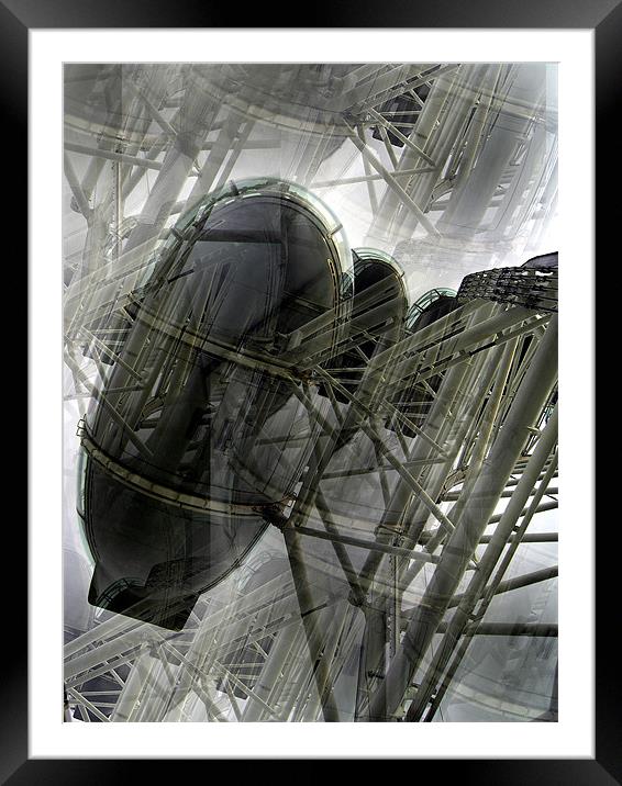 London Eye Pod Framed Mounted Print by Heather Newton