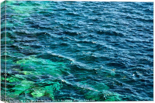 Ocean water texture. Canvas Print by Valentina Severinova
