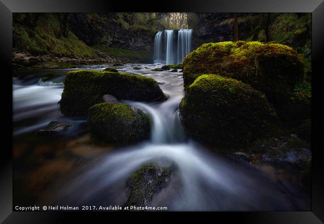 Sgwd yr Eira Waterfall Framed Print by Neil Holman