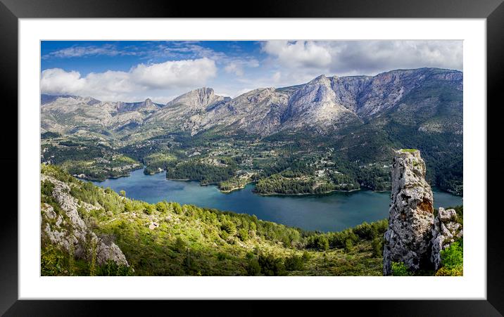 Guadalest Lake Framed Mounted Print by Sam Smith