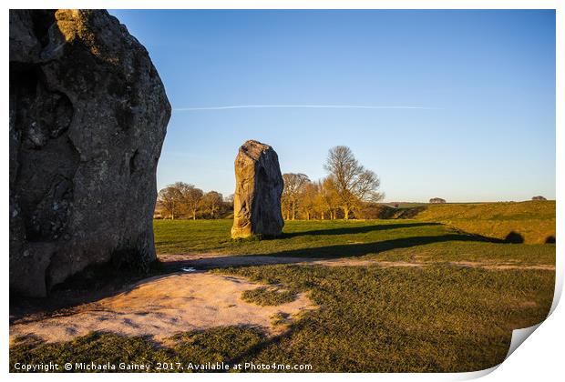 Avebury Stone Circle, Marlborough, Wiltshire, UK Print by Michaela Gainey