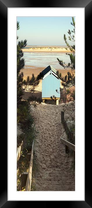Steps down to Beach Framed Mounted Print by Stephen Mole