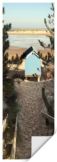 Steps down to Beach Print by Stephen Mole