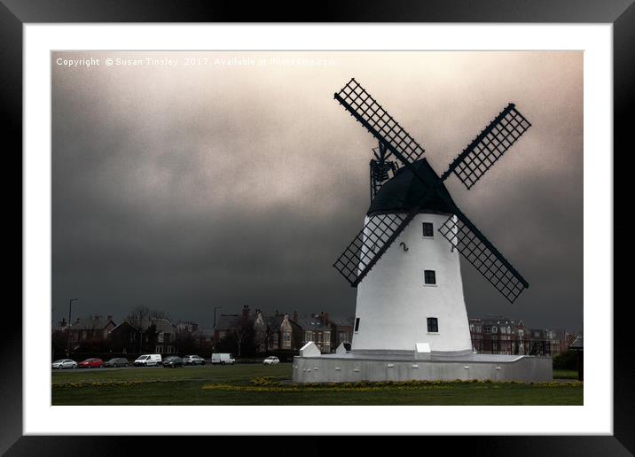 Lytham windmill Framed Mounted Print by Susan Tinsley