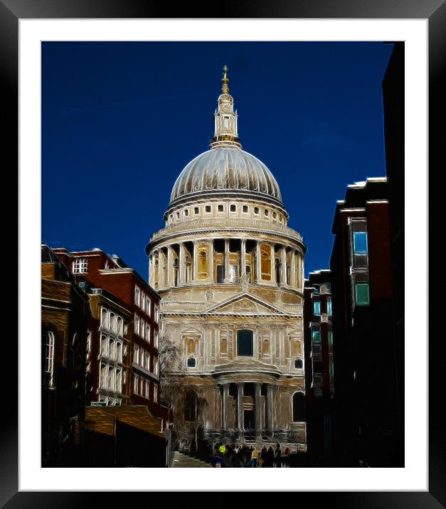 St Pauls Framed Mounted Print by David French