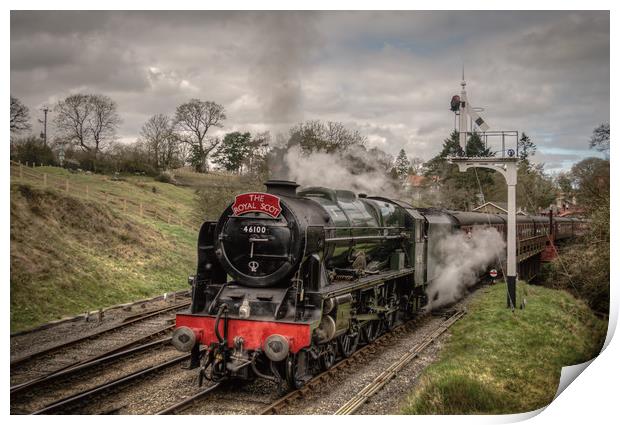 The Royal Scot leaving Goathland Print by David Oxtaby  ARPS