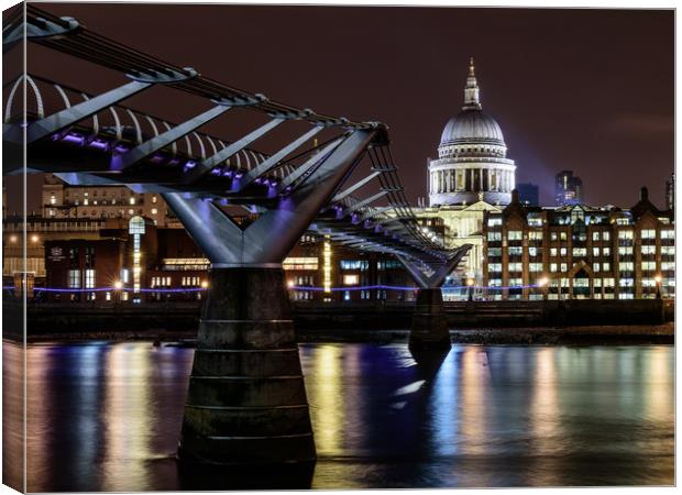 St Pauls Cathedral Long Exposure Canvas Print by John Lawrence