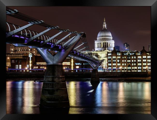 St Pauls Cathedral Long Exposure Framed Print by John Lawrence