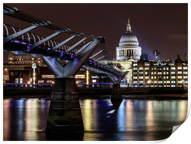 St Pauls Cathedral Long Exposure Print by John Lawrence