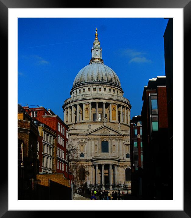 St Pauls Cathedral Framed Mounted Print by David French
