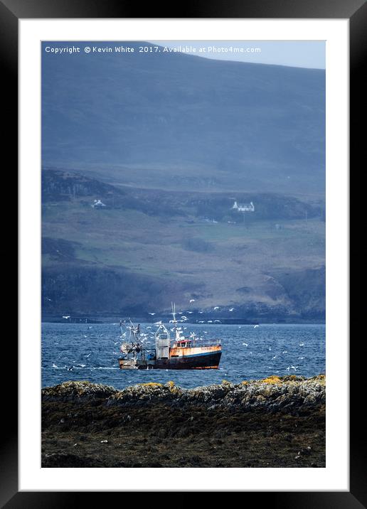 Fishing Boat Framed Mounted Print by Kevin White