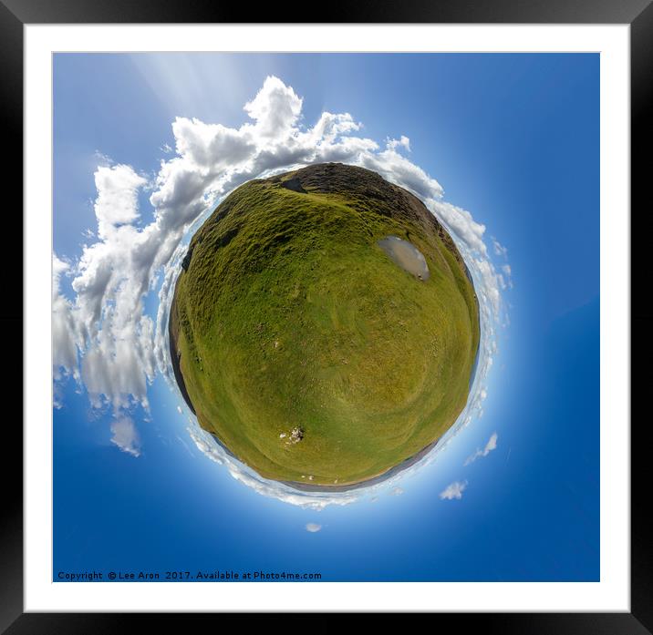 Brecon Mini Planet Framed Mounted Print by Lee Aron