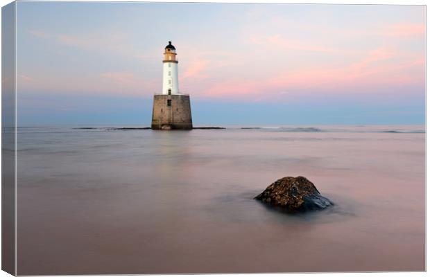 Sunset at Rattray Head Lighthouse Canvas Print by Grant Glendinning