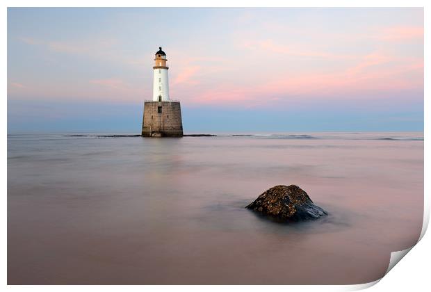 Sunset at Rattray Head Lighthouse Print by Grant Glendinning