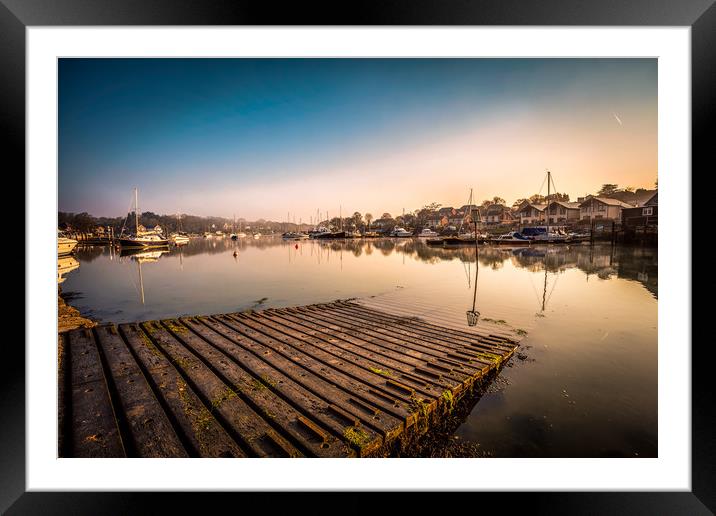 Wootton Creek Framed Mounted Print by Wight Landscapes