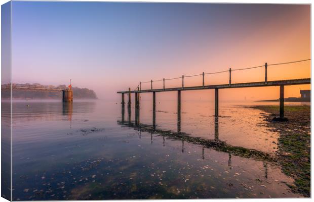 Fishbourne Jetty Sunrise Canvas Print by Wight Landscapes