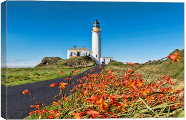 Turnberry Lighthouse Ayrshire Canvas Print by Valerie Paterson
